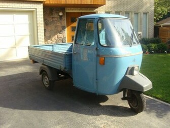 Pin Piaggio Ape Classic Flatbed Diesel Stake Body Truck Photo And On
