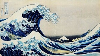 Water Ocean Waves Artwork The Great Wave Off Kanagawa Katsushika