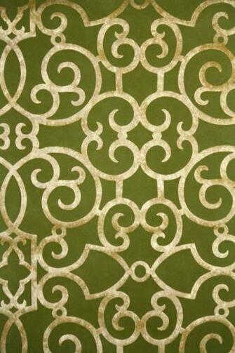 S Flocked Vintage Wallpaper Metallic By Kitschykoocollage