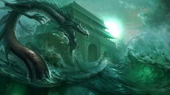 Water Dragon Wallpaper