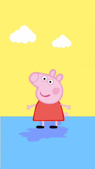 Peppa Pig iPhone Cloudy Sky Wallpaper