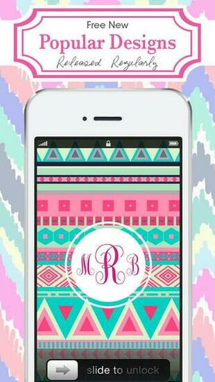 Monogram Wallpaper Background Maker HD Diy With Christmas Glitter