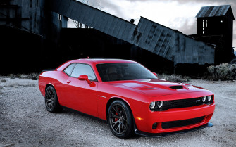 Red Dodge Challenger Srt Wallpaper HD Cars 4k