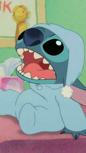Stitch In His Pajamas Disney Wallpaper Cute
