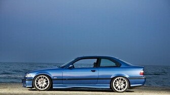 Wallpaper Bmw E36 M3 Series Three Coupe Sports Car Blue