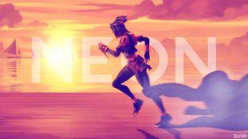 Valorant Neon Sunset Wallpaper By Elvenv