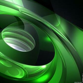3d Wallpaper Abstract Sound Of Green X