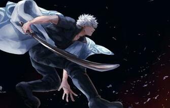 Wallpaper Sword Anime Samurai Guy Gintama Sakata Gintoki