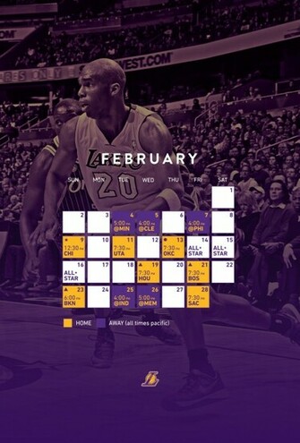 February Schedule For iPhone5