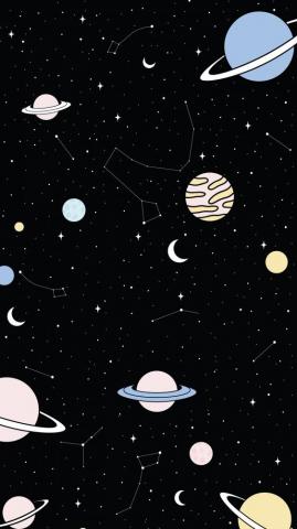 Magical Space Phone Wallpaper Cute Background