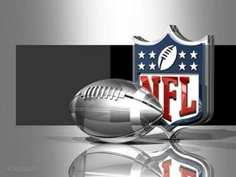 3d Illustration Of An Nfl Logo Behind A Transparent Silver American
