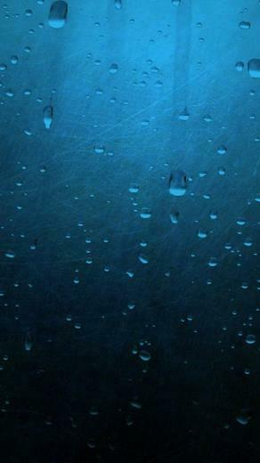 Blue Glass With Water Drops Wallpaper For Nokia N8