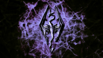 Skyrim Dragon Logo Elder Scrolls HD Wallpaper By Neji687 On
