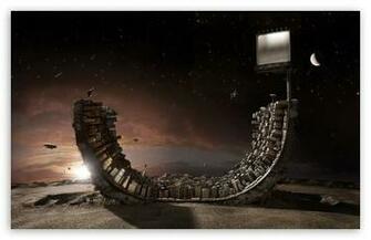Surreal Art Skateboard Ramp HD Desktop Wallpaper High Definition
