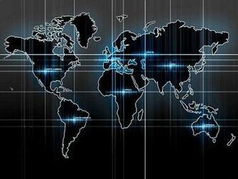 World Map Screensaver Wallpaper