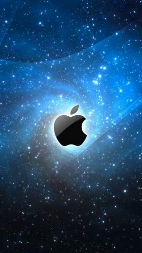 Apple Galaxy Blue iPhone 5s Wallpaper