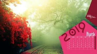 March Calendar HD Desktop Wallpaper Words Just For You