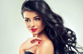 Model Brunette With Long Curly Hair 5k Retina Ultra HD