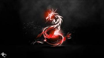 Red Dragon Wallpaper And Black