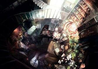 Dark Creepy Library Anime Scenery Wallpaper The Looks Pretty