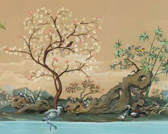 Chinoiserie The River Boat Pastures French Country