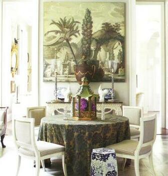 Grisaille Wallpaper Panel Tole Urn And Garden Seat All Antiques