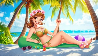 Coconut Girl Wallpaper