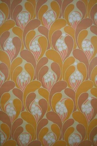 Vintage Retro Wallpaper Seventies Behang Geometrisch
