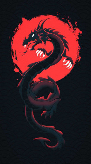 Wallpaper Japanese Dragon