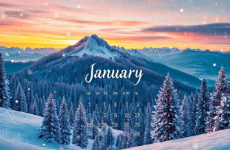 January Calendar Wallpaper