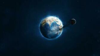 Planet And Asteroid Wallpaper For Desktop Full HD