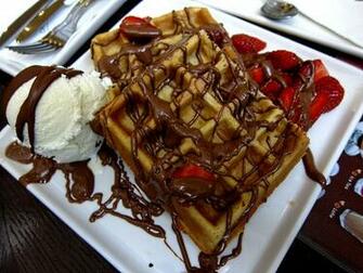 Belgian Waffles Chocolate Wallpaper