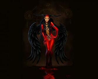 Evil Angel Girl Computer Wallpaper Desktop Background
