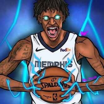 Get Your Nba Jersey Gift Ja Morant Drawing Artwork Wallpaper