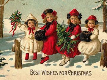Christmas Vintage Wallpaper