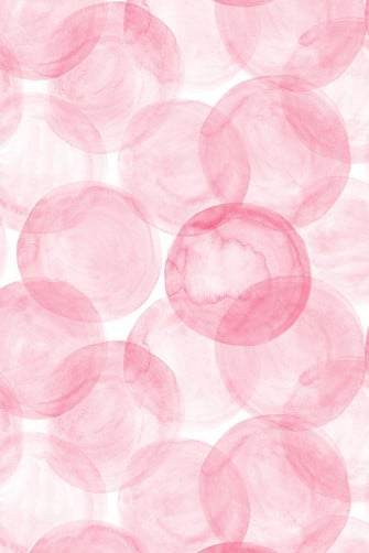 Huge Watercolor Dots M Bubblegum Pink Fabric Wallpaper