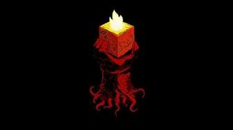 Minimalism Hellboy Comics Wallpaper HD Desktop And