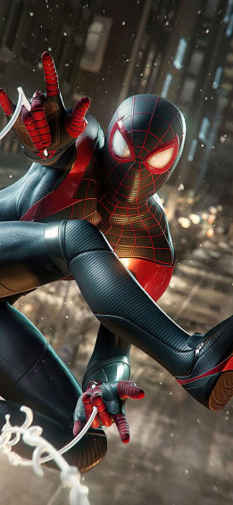 Marvels Spiderman Miles Morales 4k iPhone Wallpaper