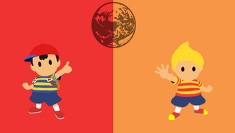 Ness And Lucas Minimalistic Wallpaper By Mi6zombieguy92