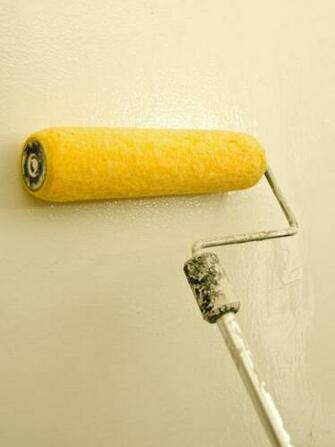 Rolling Starch Onto Wall