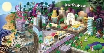 Moviestarplanet World Wall Mural Wallsauce