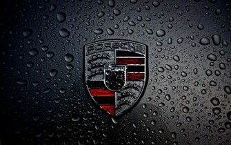 Dark Porsche Logo HD Wallpaper For Desktop And iPad