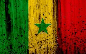 Wallpaper Senegalese Flag 4k Grunge Of Senegal