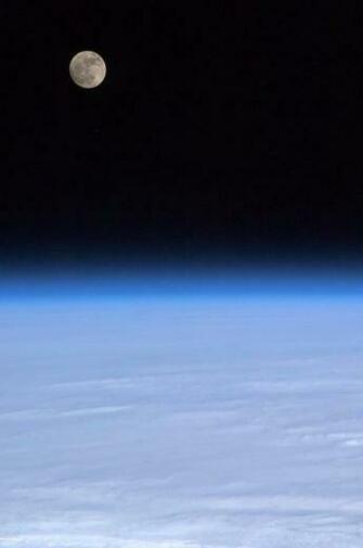My New iPhone Background The Full Moon As Seen From Iss