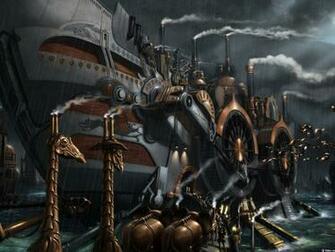 Steampunk Ships Wallpaper Bernard Digital