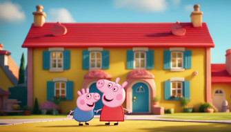 Peppa Pig House Wallpaper