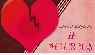 Broken Heart Sad Quotes With Wallpaper Image HD