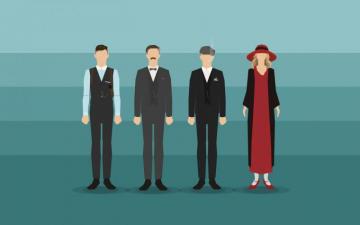 Animated Minimalist HD Wallpaper Of The Peaky Blinders Tv