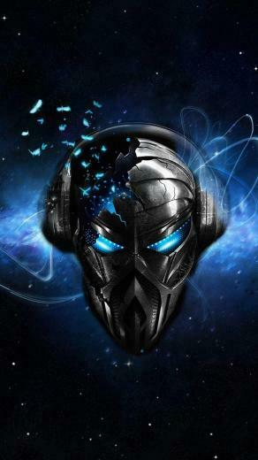 Wallpaper Full HD X Smartphone Robot Space 3d