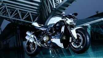Wallpaper 1080p White Ducati Streetfighter